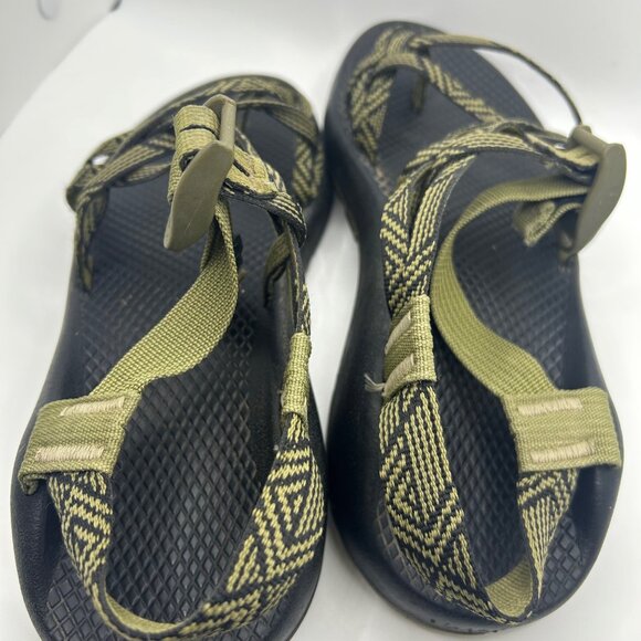 Chaco Womens Classic Sandals Size 8 Black green Webbing Adjustable Straps Durabl - Picture 8 of 8